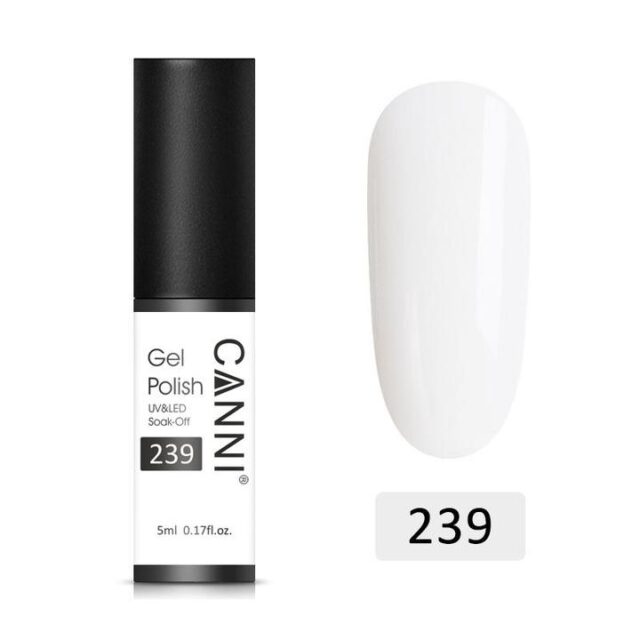 239 7.3ml CANNI Milky White UV/LED esmalte permanente (Blanco de leche  semitransparente)